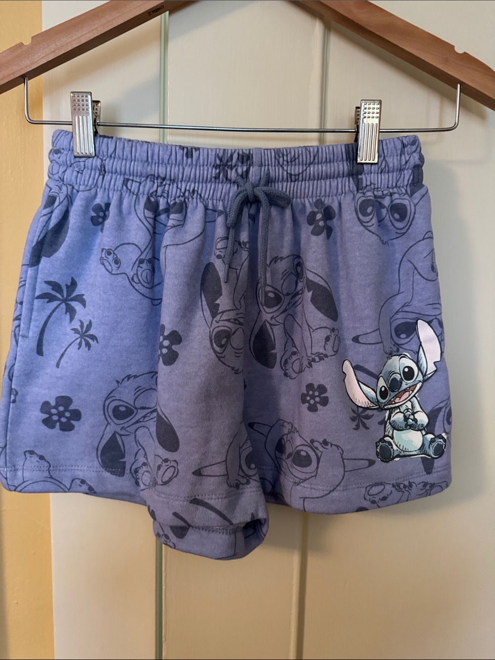 Disney Lavender Stitch Print Lounge Shorts